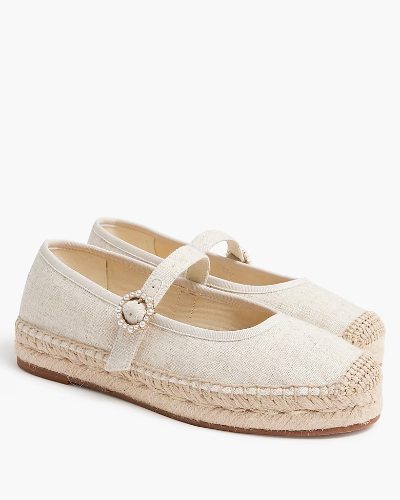 Espadrille Mary Jane flats | J.Crew Factory