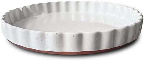 Mora Ceramic Tart Pan, 9.5 Inch Large Porcelain Baking Dish for Tarts, Quiche, Pie, Flan etc. Flu... | Amazon (US)