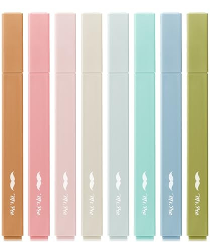 Mr. Pen- Aesthetic Highlighters, 8 Pack, Chisel Tip, Natural Earth Colors, Cute Highlighters Assorted Colors, Cute Markers | Amazon (US)
