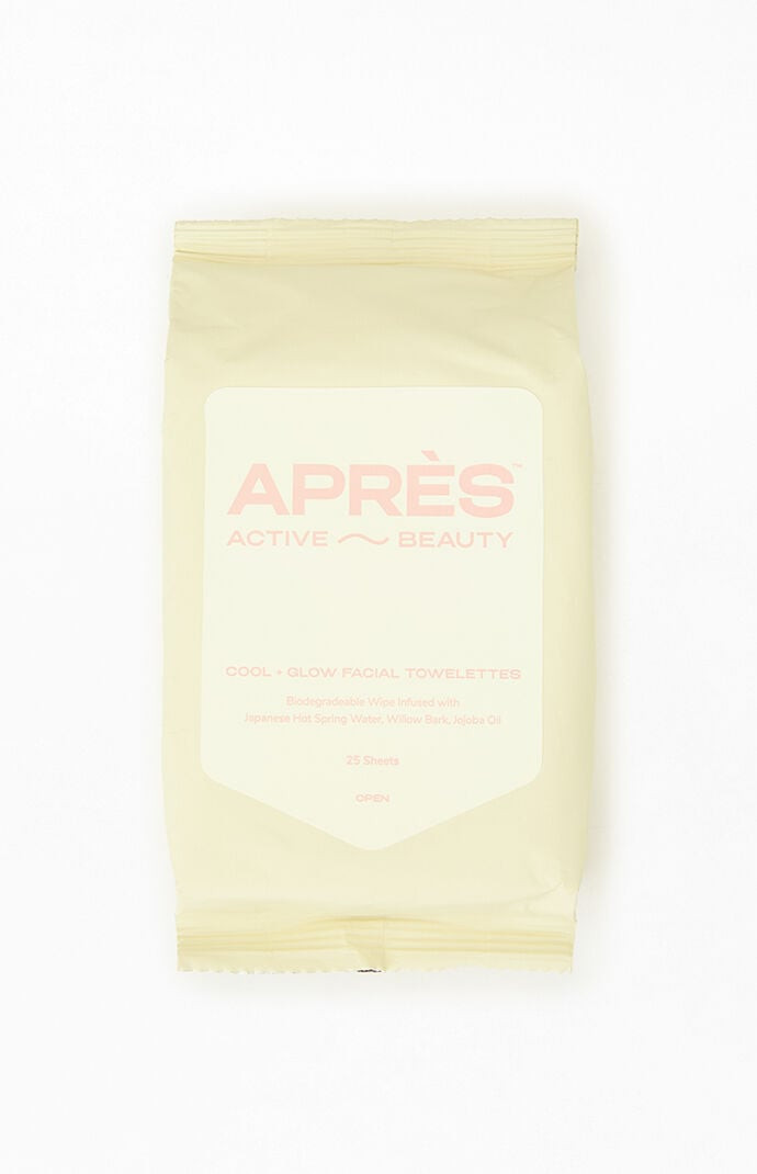 APRES BEAUTY Cool & Glow Facial Towelettes in Yellow | PacSun