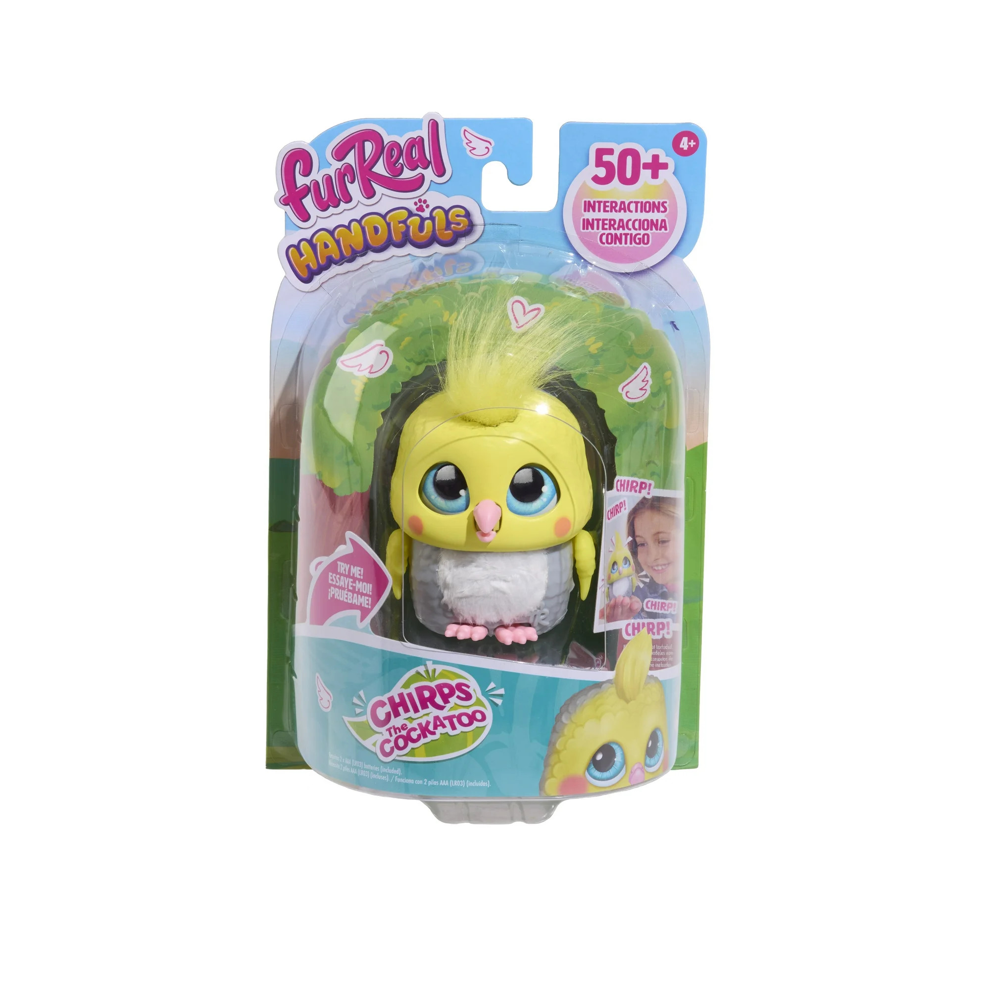 furReal Handfuls Chirps the Cockatoo, 3.5 inch Interactive Cockatto toy, Boys and Girls Ages 4 up | Walmart (US)