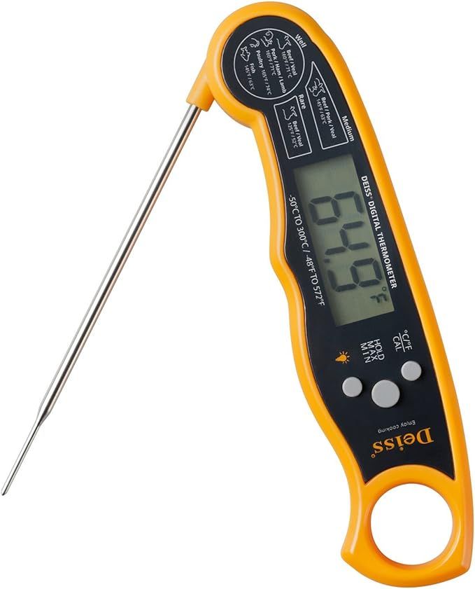 Deiss PRO Digital Meat Thermometer – Lightning Fast Precise Readings with Backlight Display, Me... | Amazon (US)