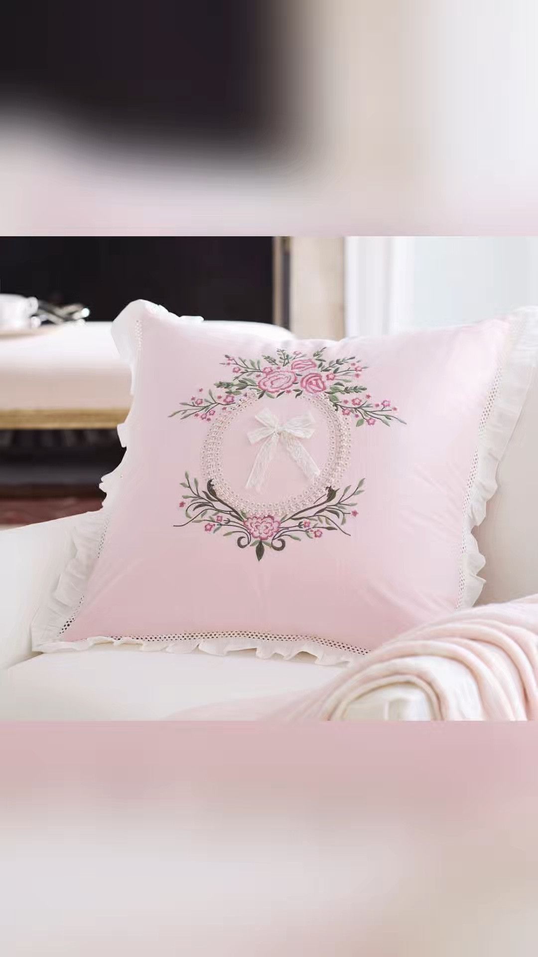 LoveShackFancy Embroidered Lace Bow Pillow

* Accommodates 22" square insert.
* Covers and inserts sold separately.

Too soon to buy? Love ❤️ this post to get a price drop notification. 
🔗https://bit.ly/RBHOUSEWIFE

#LTKHome #LTKSpringSale