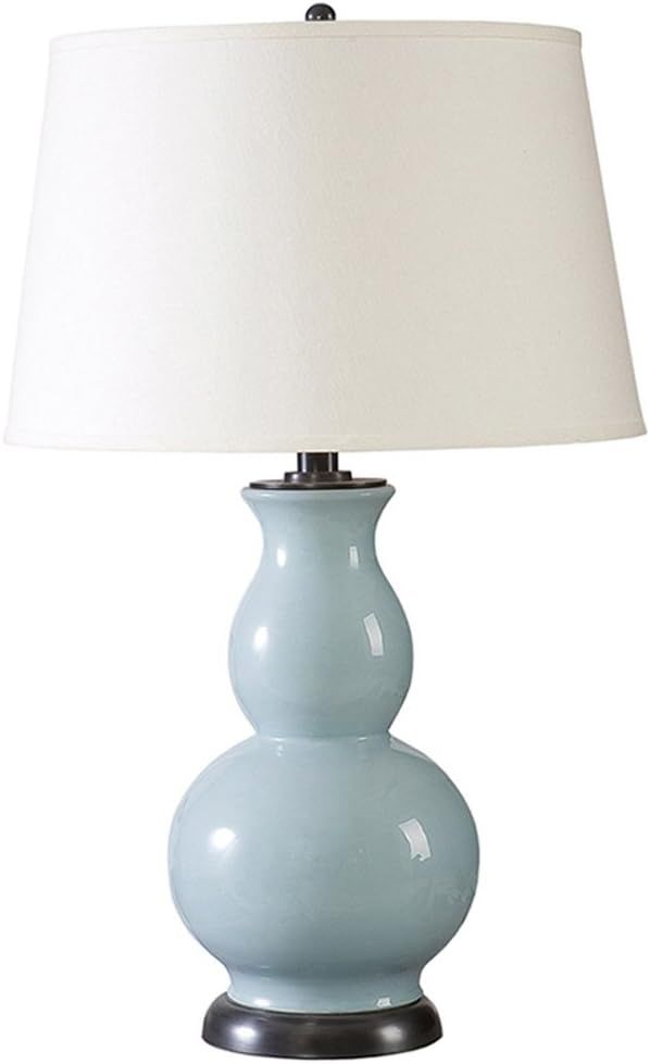 Table lamp American Light Blue Gourd Ceramic, Home Hotel Bedroom Bedroom Bedside lamp Reading lam... | Amazon (US)
