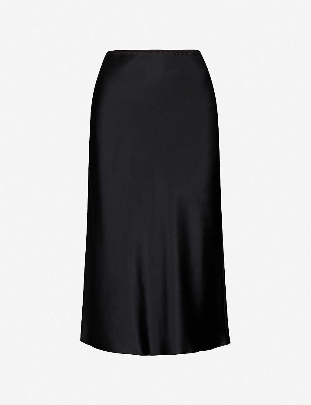 Isaak silk-satin midi skirt | Selfridges
