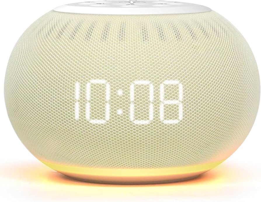 REACHER Auto Dimmable Sound Machine Alarm Clock with Night Light for Girls | Amazon (US)