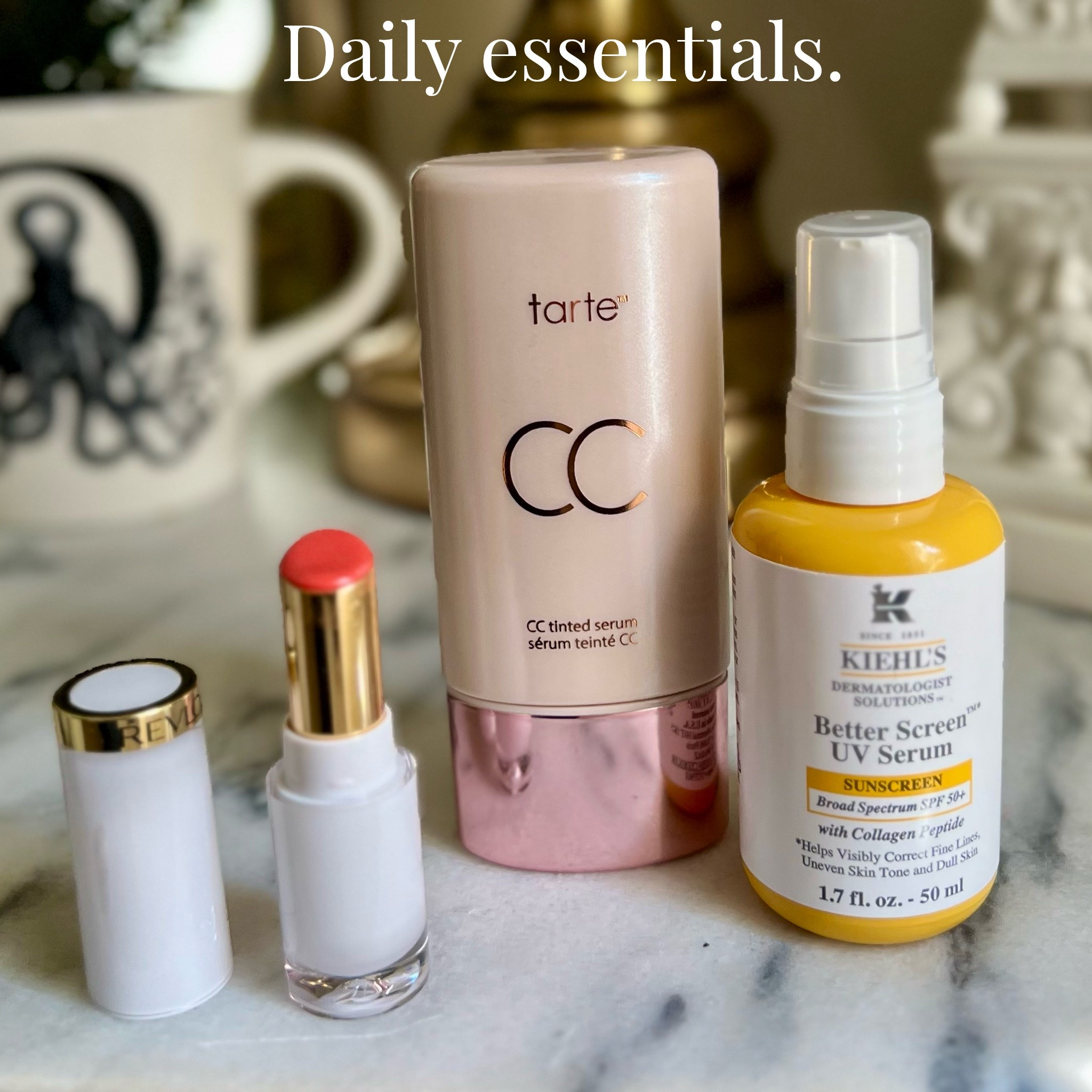 My current go to’s.

Lip color: Dewy peach
Tinted CC serum: Tan

#LTKmorningroutine #LTKMidsize #LTKPetite
