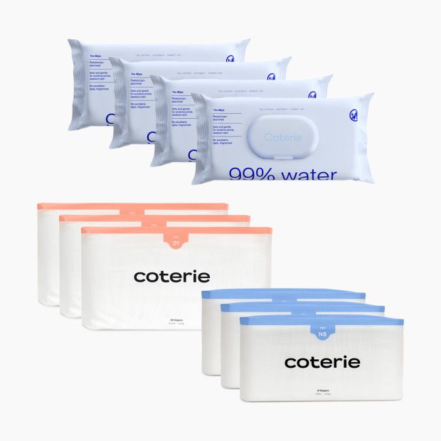 Coterie Newborn Diaper and Wipes Starter Bundle | 100% Plant | Babylist