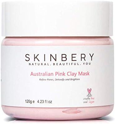 SKINBERY Australian Pink Clay Face Mask Acne Treatment for Face and Body | Amazon (US)