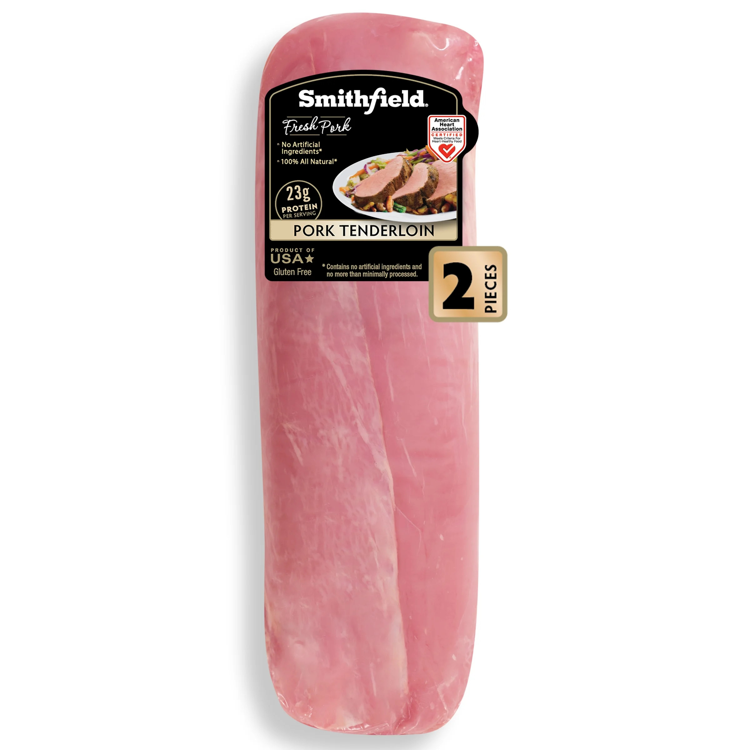 Smithfield Fresh Pork Tenderloin 2 Count, 1.4 - 3.4 lb, 23 g of protein per 4 oz serving - Walmar... | Walmart (US)