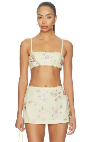 Ribbon Flowers Top
                    
                    For Love & Lemons | Revolve Clothing (Global)