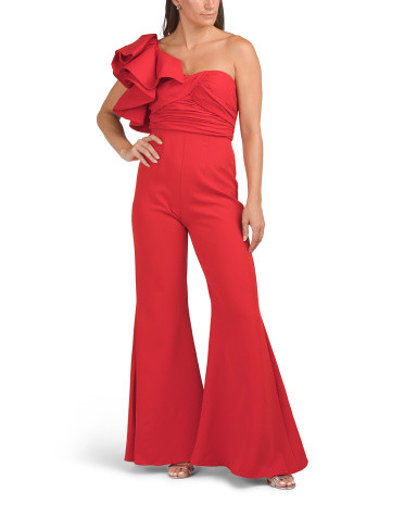 One Shoulder Ruffle Jumpsuit | Jumpsuits & Rompers | Marshalls | Marshalls