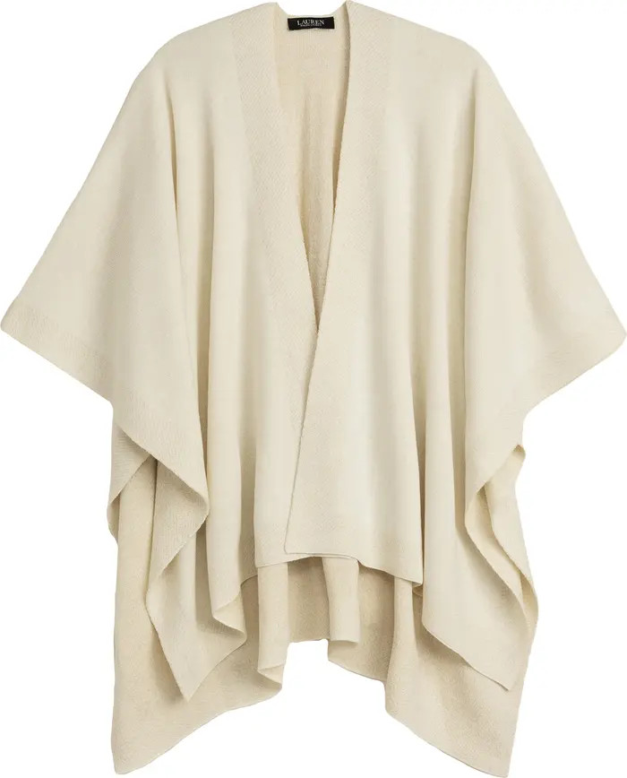 Lauren Ralph Lauren Ruana With Shine Border | Nordstrom | Nordstrom