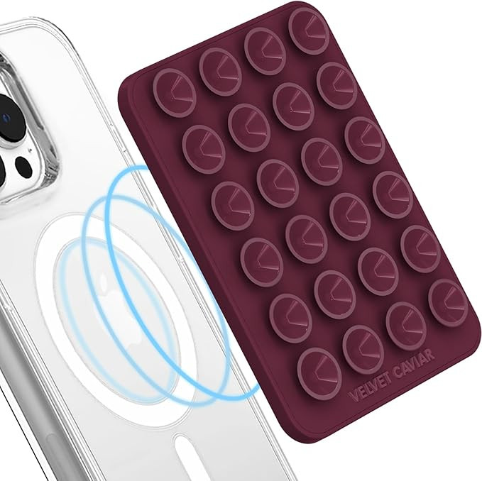 Velvet Caviar Suction Cup Phone Case Mount Compatible with MagSafe Devices Only - Magnetic Silico... | Amazon (US)