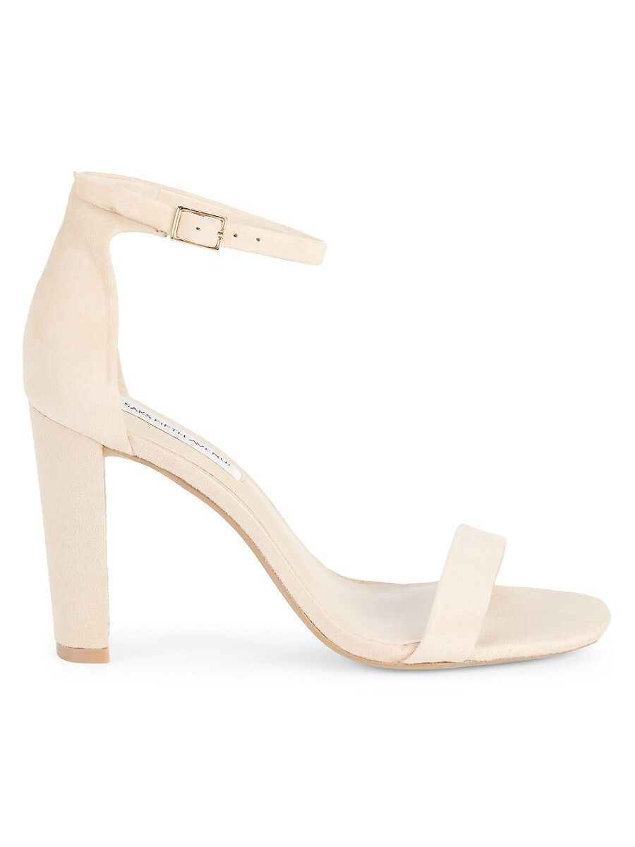 Saks Fifth Avenue Women's Brooke Suede Ankle-Strap Sandals - Nude - Size 9.5 | Saks Fifth Avenue OFF 5TH (Pmt risk)