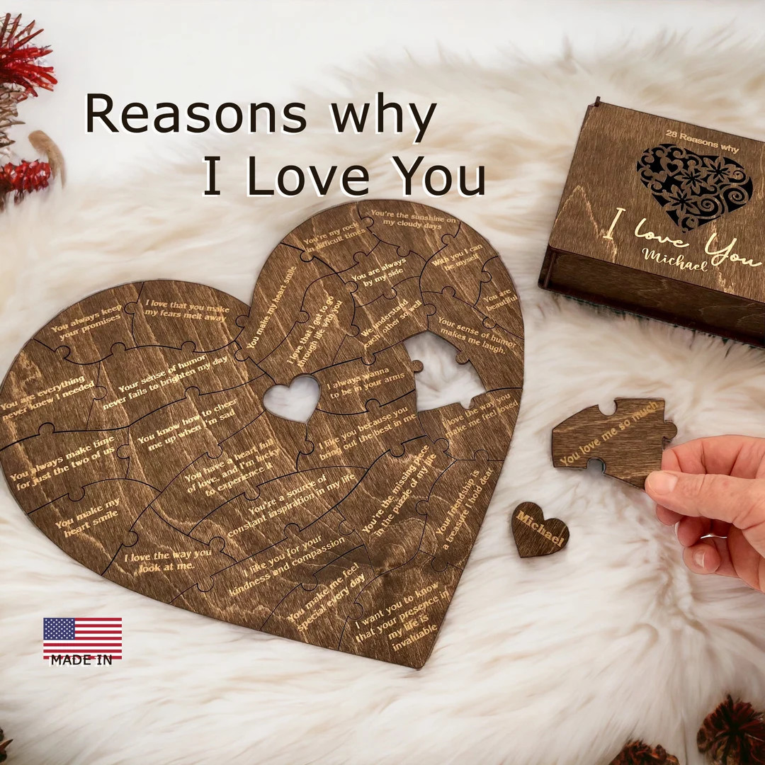 Reasons I Love You Personalized Gift for Her Gift for Girlfriend Birthday Gift for Women Annivers... | Etsy (US)
