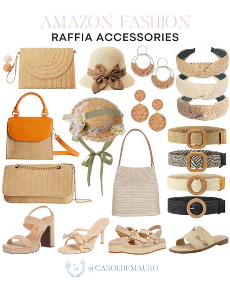 Elevate your spring and summer style with these raffia accessories: neutral sandals, stylish belts, cute headbands, handbags, and more!
#amazonfinds #trendyfashion #affordablefinds #wardrobeessential

#LTKstyletip #LTKSeasonal #LTKshoecrush