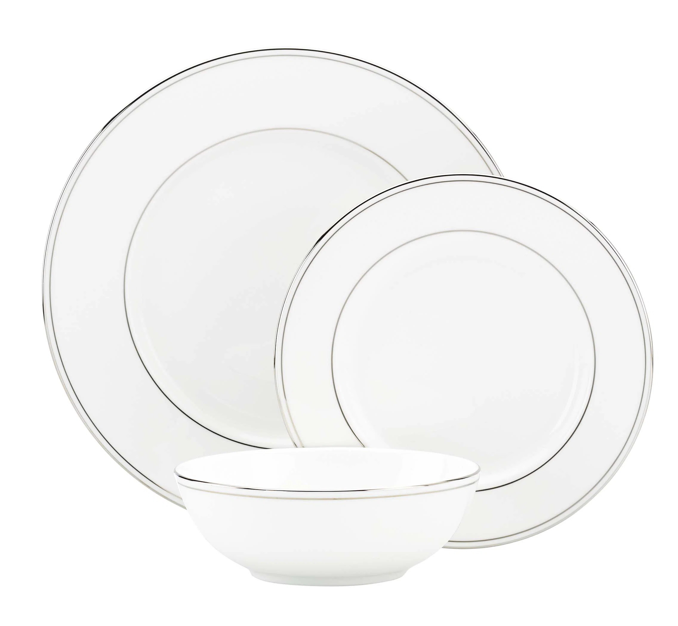 Federal Platinum Bone China 3 Piece Place Setting, Service for 1 | Wayfair North America