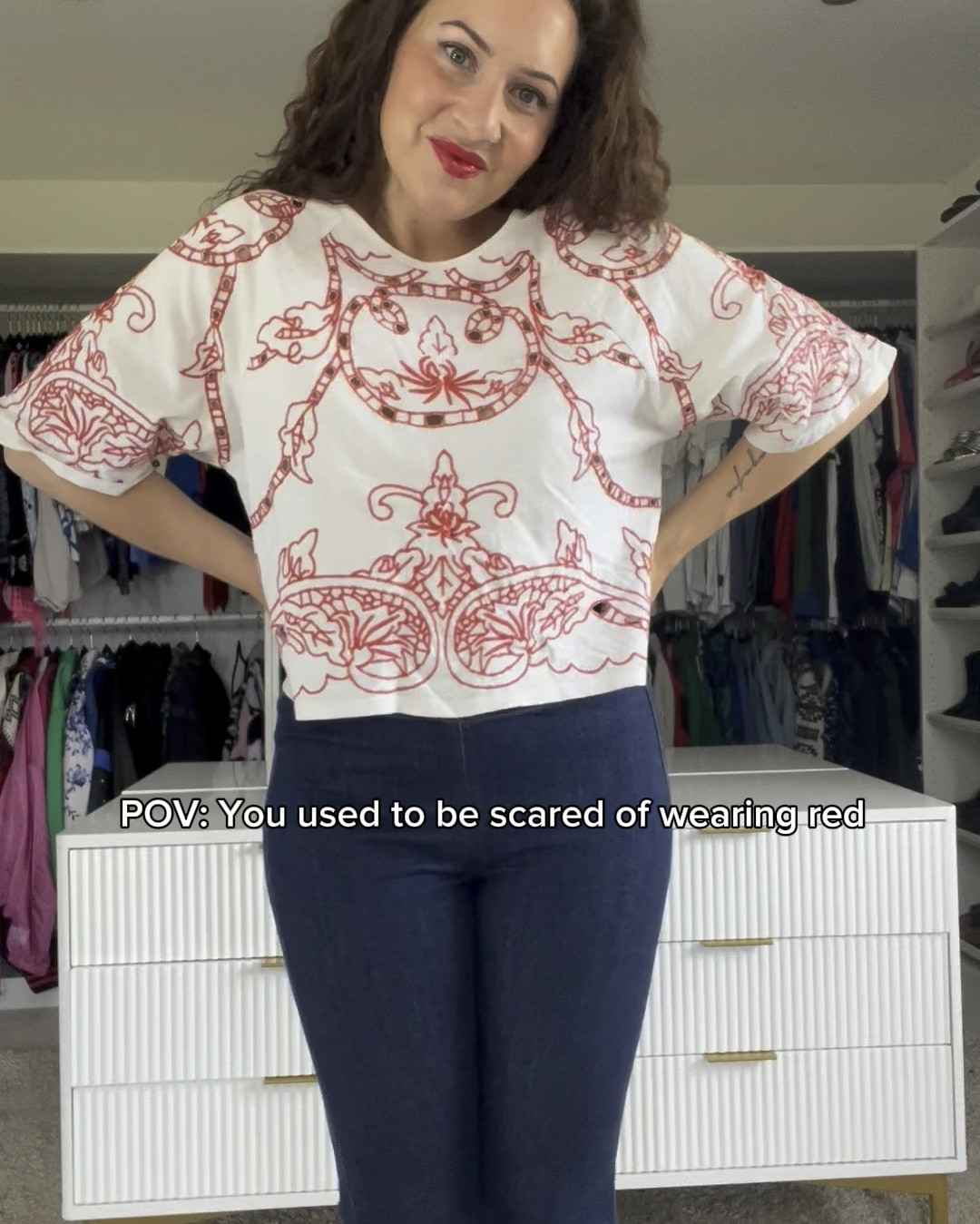 Enjoy wearing red with confidence! I never used to wear it, but now I love it - and you can too! 

#LTKeurope #LTKstyletip #LTKmidsize