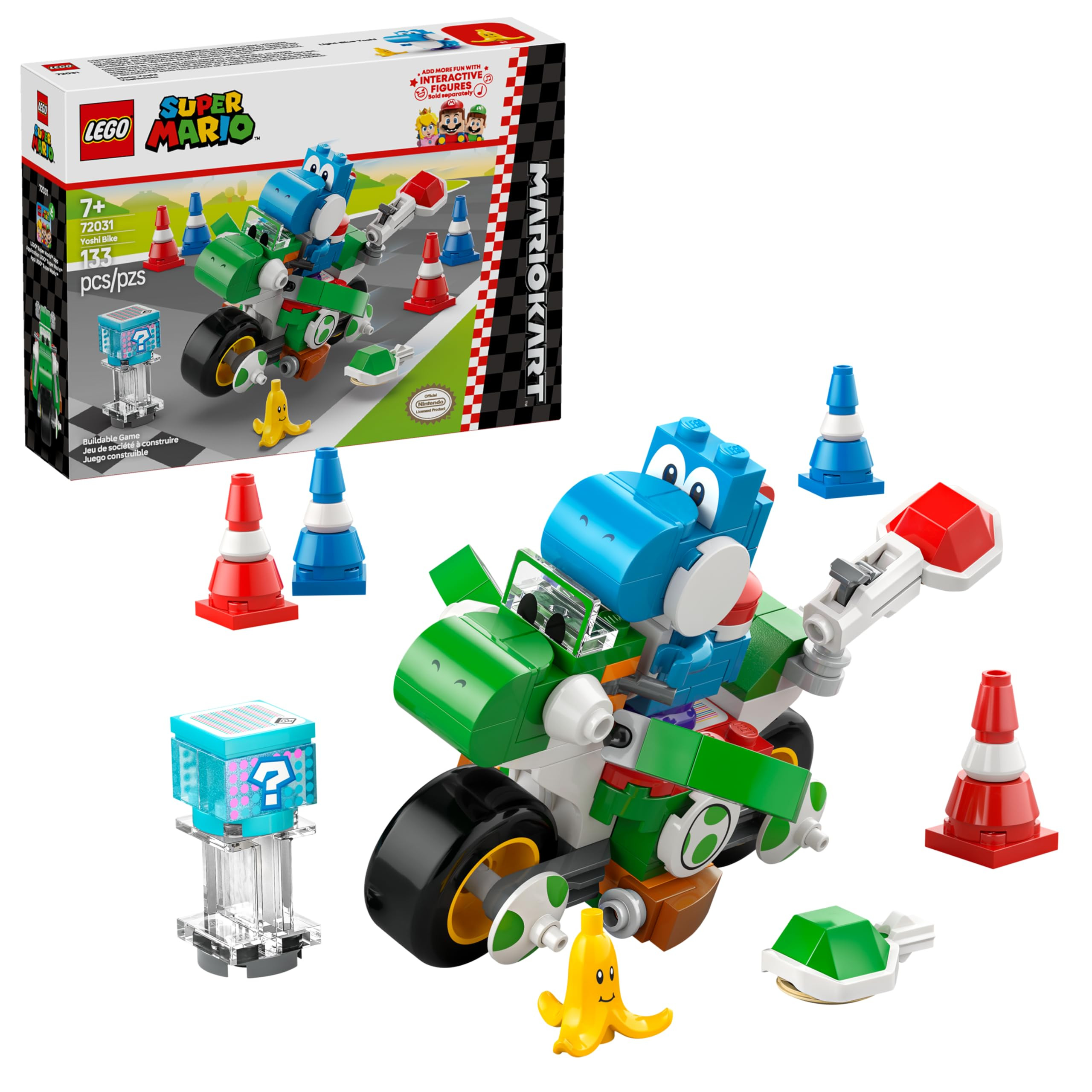LEGO Super Mario: Mario Kart Yoshi Bike - Building Toy Set for Kids, Boys and Girls, Ages 7+ - Ma... | Amazon (US)