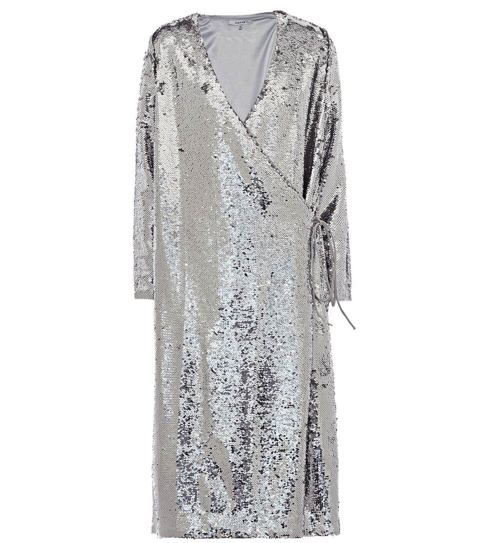 Sequins wrap midi dress | Mytheresa (UK)