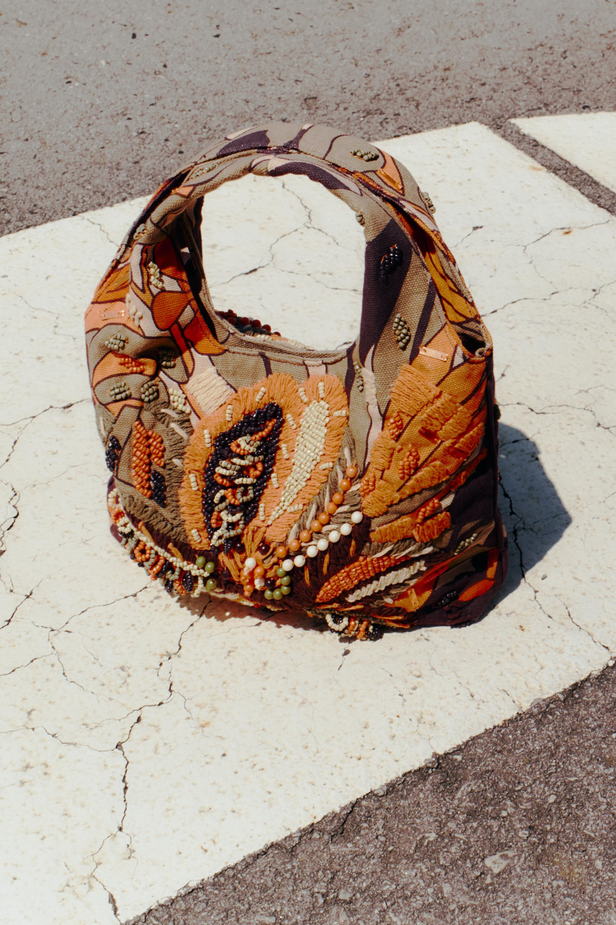 MULTICOLOURED BEADED BAG | Zara US