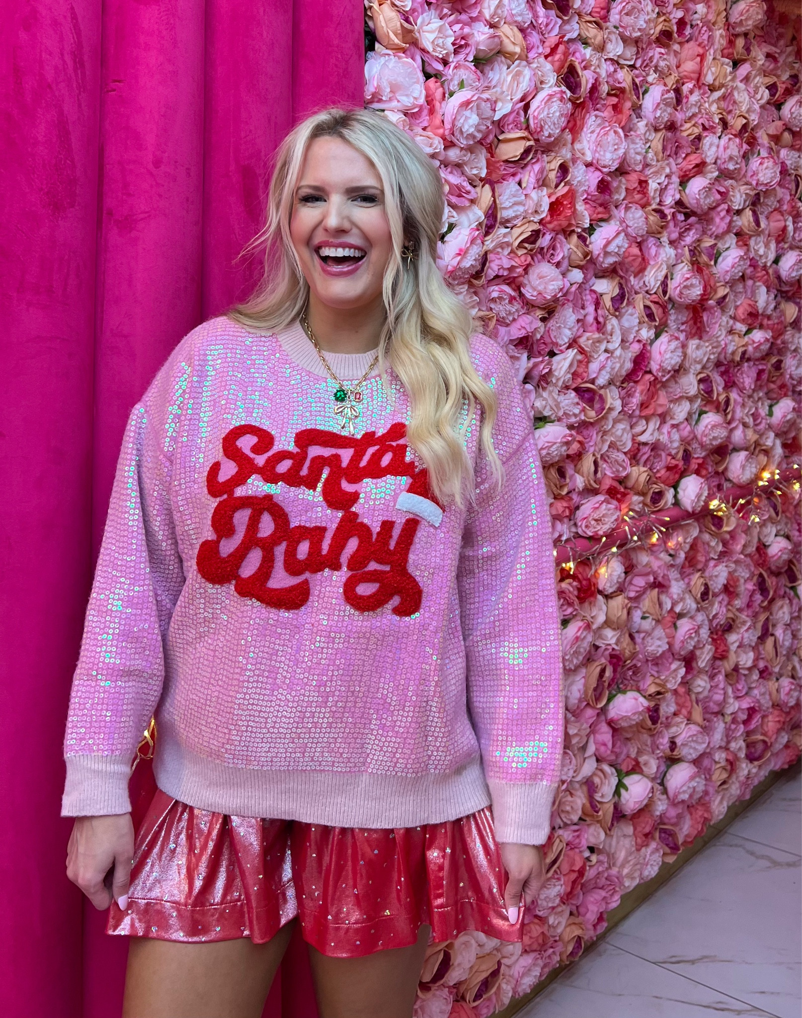 Santa baby sweatshirt
Holiday travel outfit
Christmas party outfit
Tacky sweater outfit 
Festive outfit
Red swing shorts 

Sweatshirt from charlotte heart boutique 



#LTKHoliday #LTKStyleTip #LTKFindsUnder50