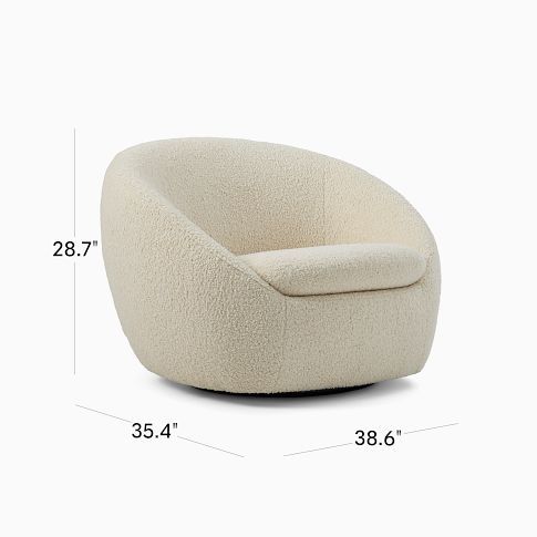 Cozy Swivel Chair | West Elm (US)