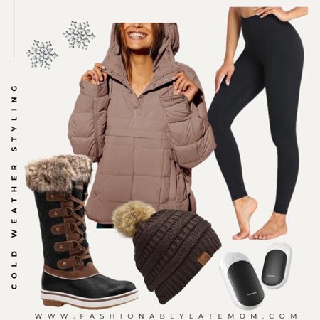 This outfit is so good for fall! These hand warmers work so well too! 
Fashionablylatemom 
Hat 
Boots 
Hand warmers 
Jacket 

#LTKshoecrush #LTKSeasonal