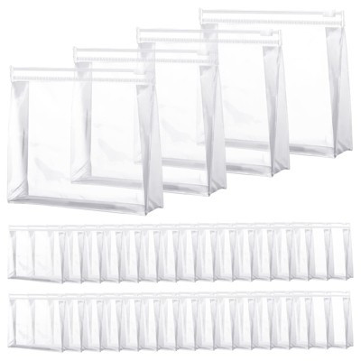 Narwey 50 Pcs Mini Clear Makeup Bag Small Clear Zipper Pouch Travel | Target