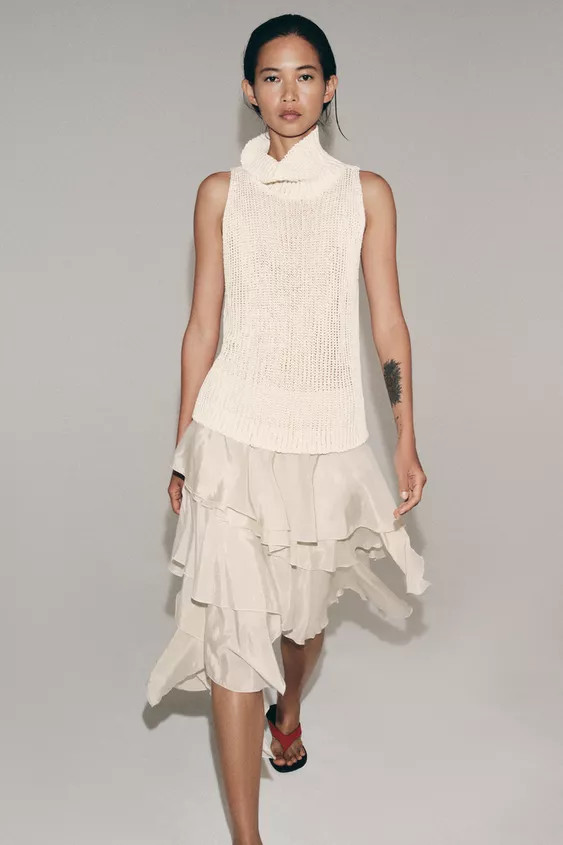 KNIT TURTLENECK TOP | Zara UK