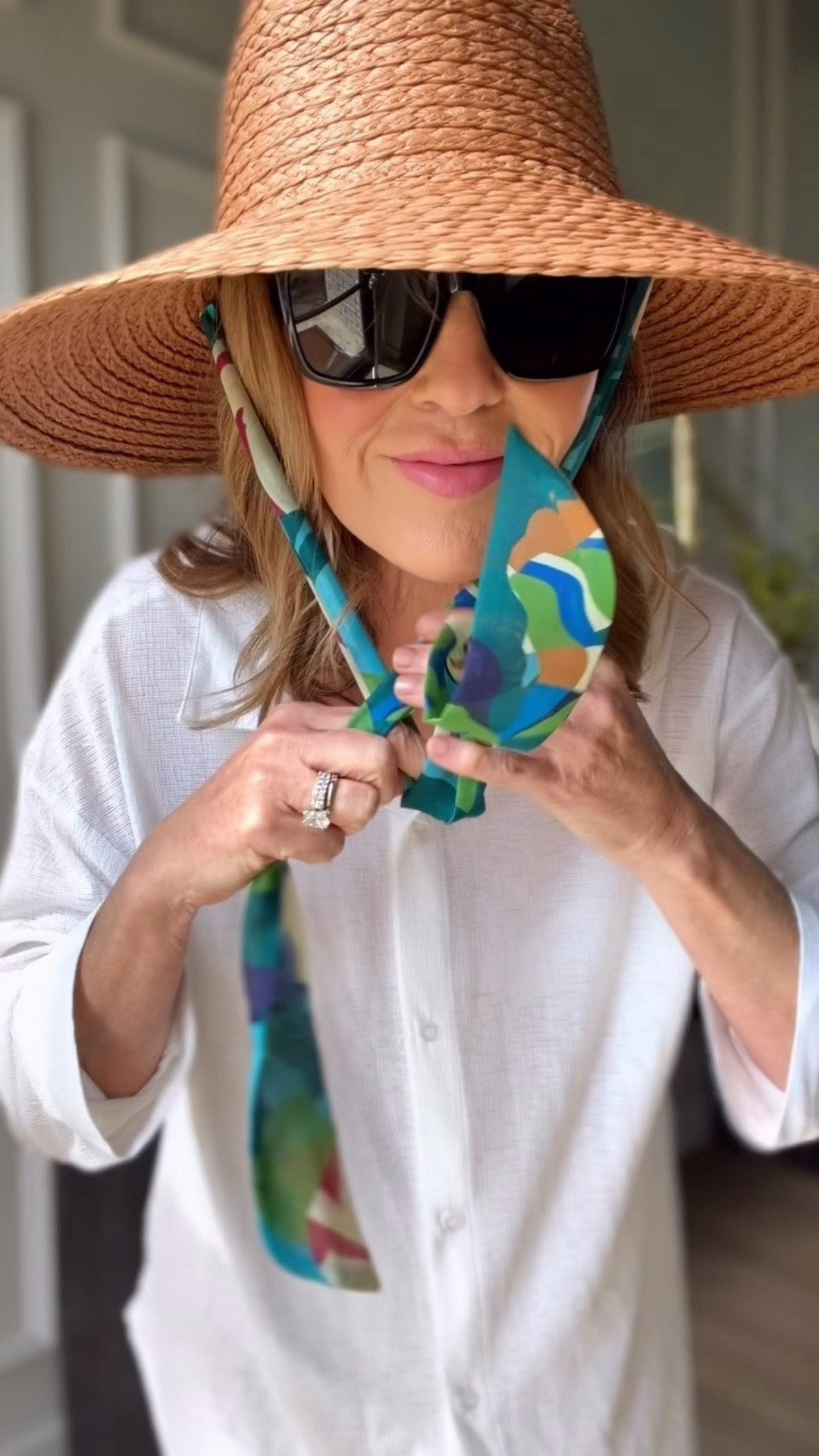 In love with this straw hat 

#LTKOver40 #LTKSwim