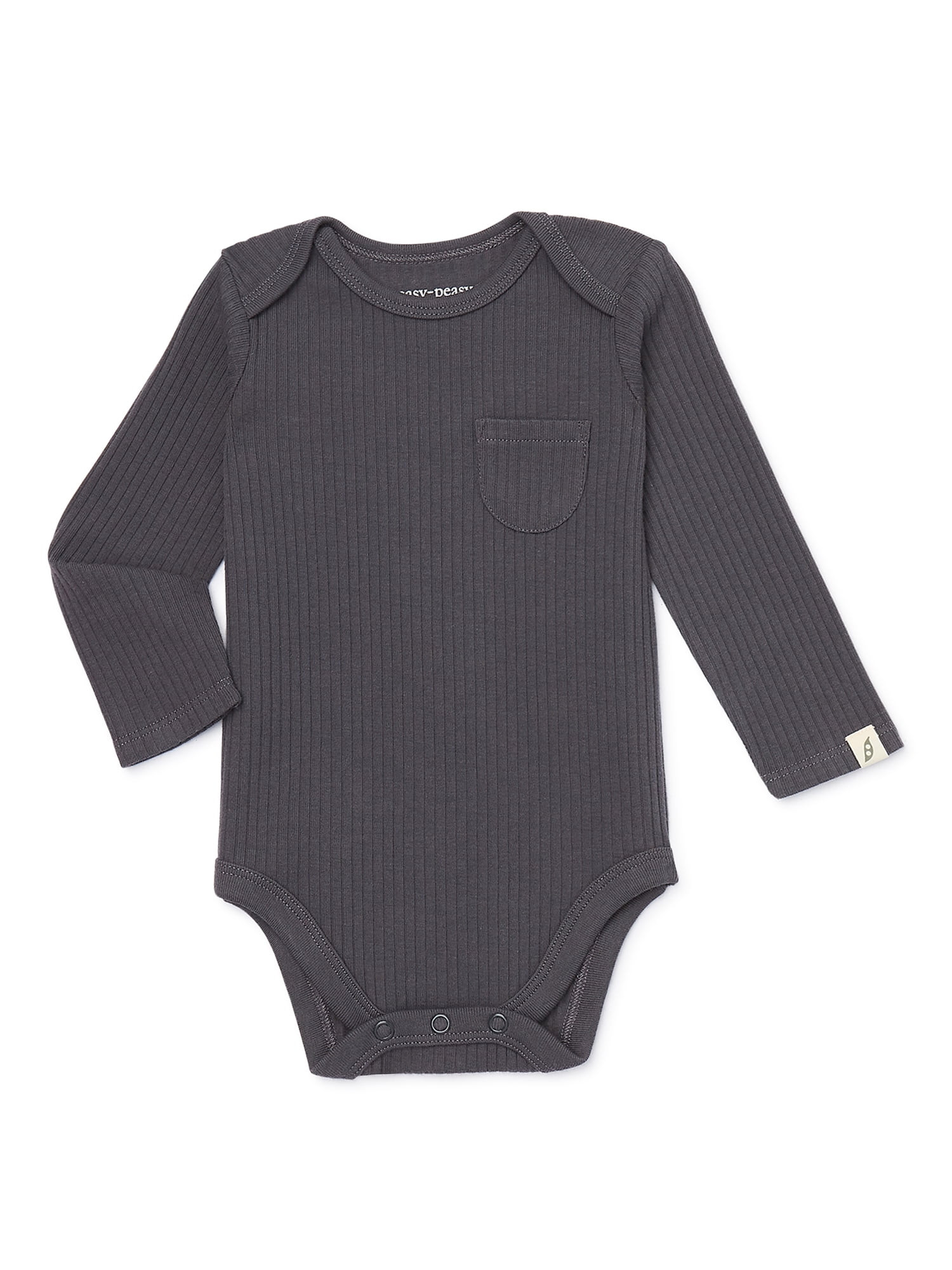 easy-peasy Baby Long Sleeve Pocket Bodysuit, Sizes 0-24 Months | Walmart (US)