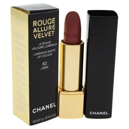 Chanel Rouge Allure Velvet Luminous Matte Lip Colour - # 62 Libre 0.12 oz Lipstick | Walmart (US)