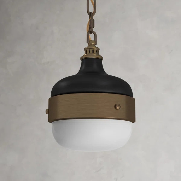 Tulane 2 - Light Single Schoolhouse Pendant | Wayfair North America