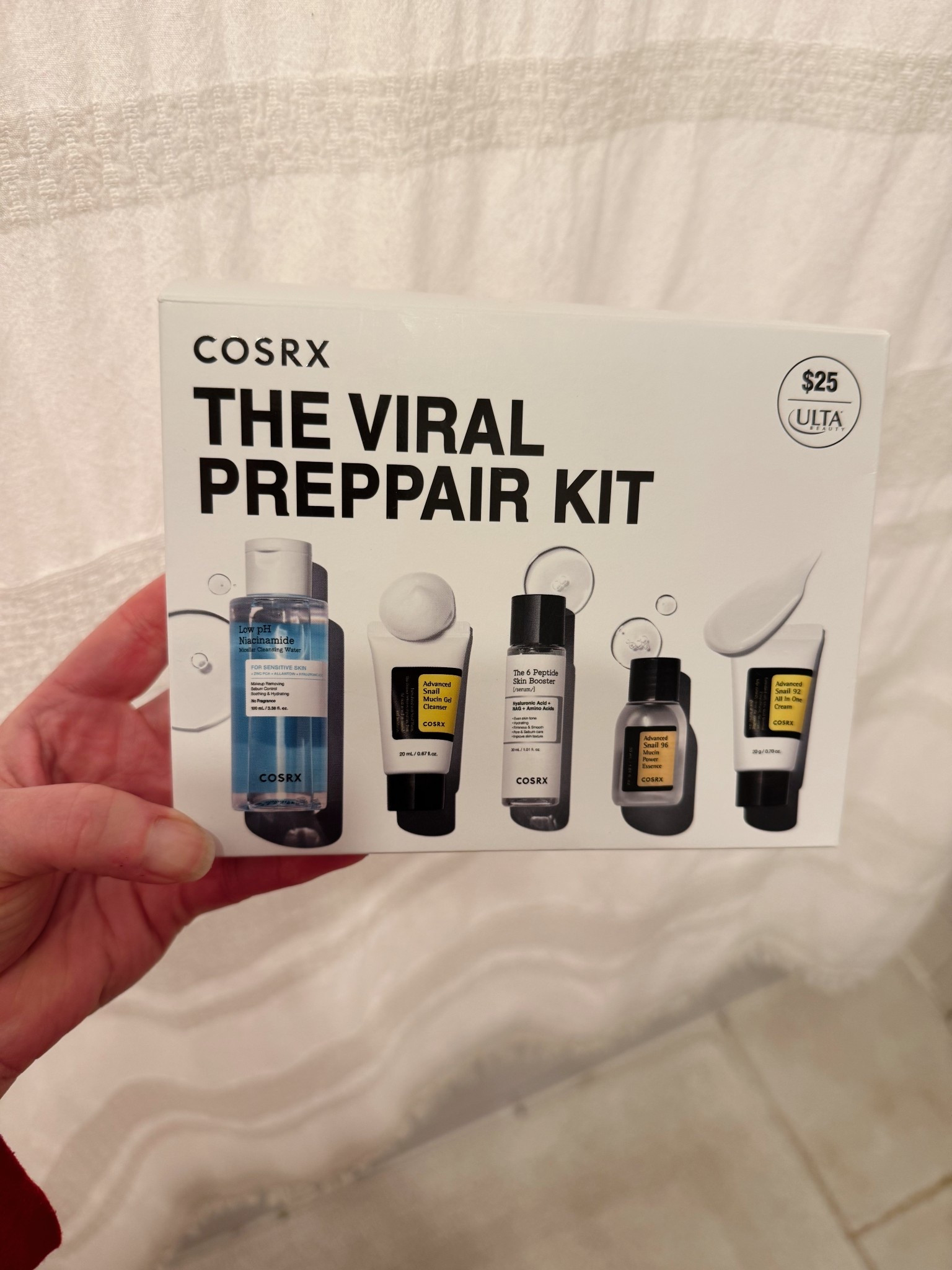 Never did I think $25 could be so well spent.  I have heard about the impressive benefits of snail mucin but have been too grossed out to try it, until my friend who is a dermatologist PA learned about it in one of her conferences. So I decided $25 was a low cost of entry and I’m so glad I bought this COSRX from Ulta set to try- my skin was so smooth this morning after using just the booster and essence. I have VERY reactive, rosacea afflicted skin and this did NOT irritate it (again, only used a couple products). 


#koreanskincare #snailmucin #skincare #rosacea #cosrx #ultabeauty

#LTKselfcare #LTKFindsUnder50 #LTKBeauty