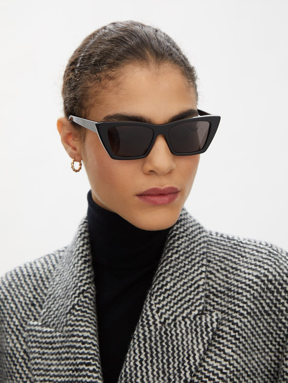 Mica cat-eye acetate sunglasses | Saint Laurent | Matches (US)