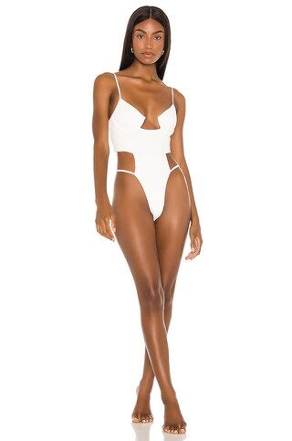 Michael Costello x REVOLVE Granger One Piece in White from Revolve.com | Revolve Clothing (Global)