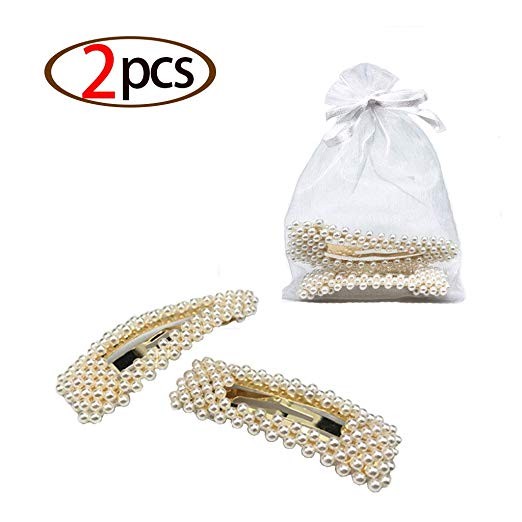 Rhinestone Crystal Metal Bobby Pins Hair Clip Set Hair Accessories for Women Girls (2pcs) | Amazon (US)