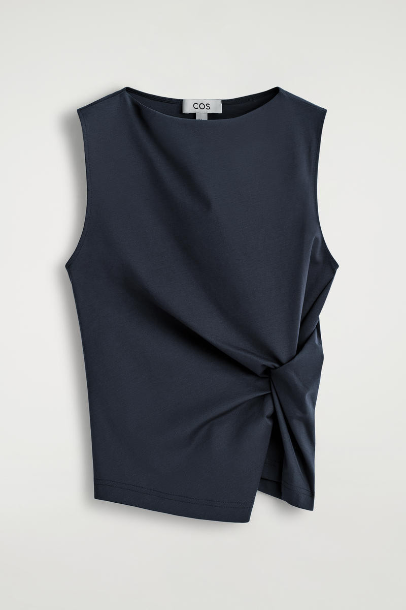 Twist-Detail Jersey Top | COS UK