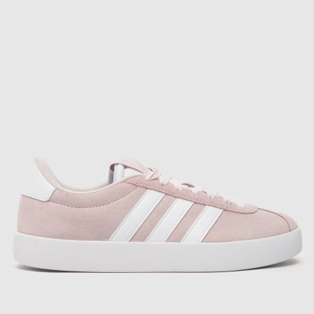 Womens White & Pink adidas Vl Court 3.0 Trainers | schuh | Schuh