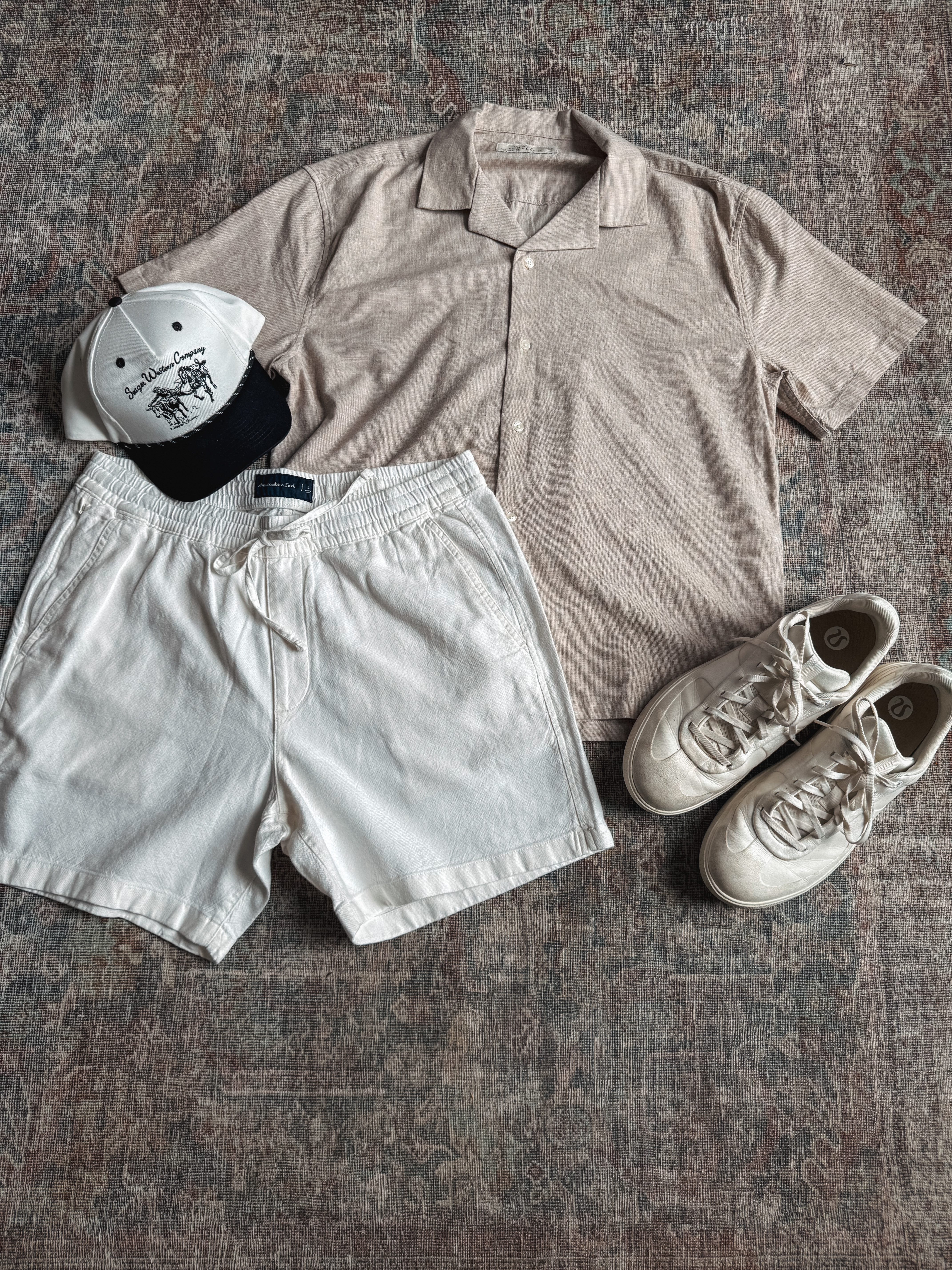 Men's summer wardrobe idea! The best linen button up paired with pull on shorts!  

 #LTKSeasonal #LTKStyleTip #LTKMens