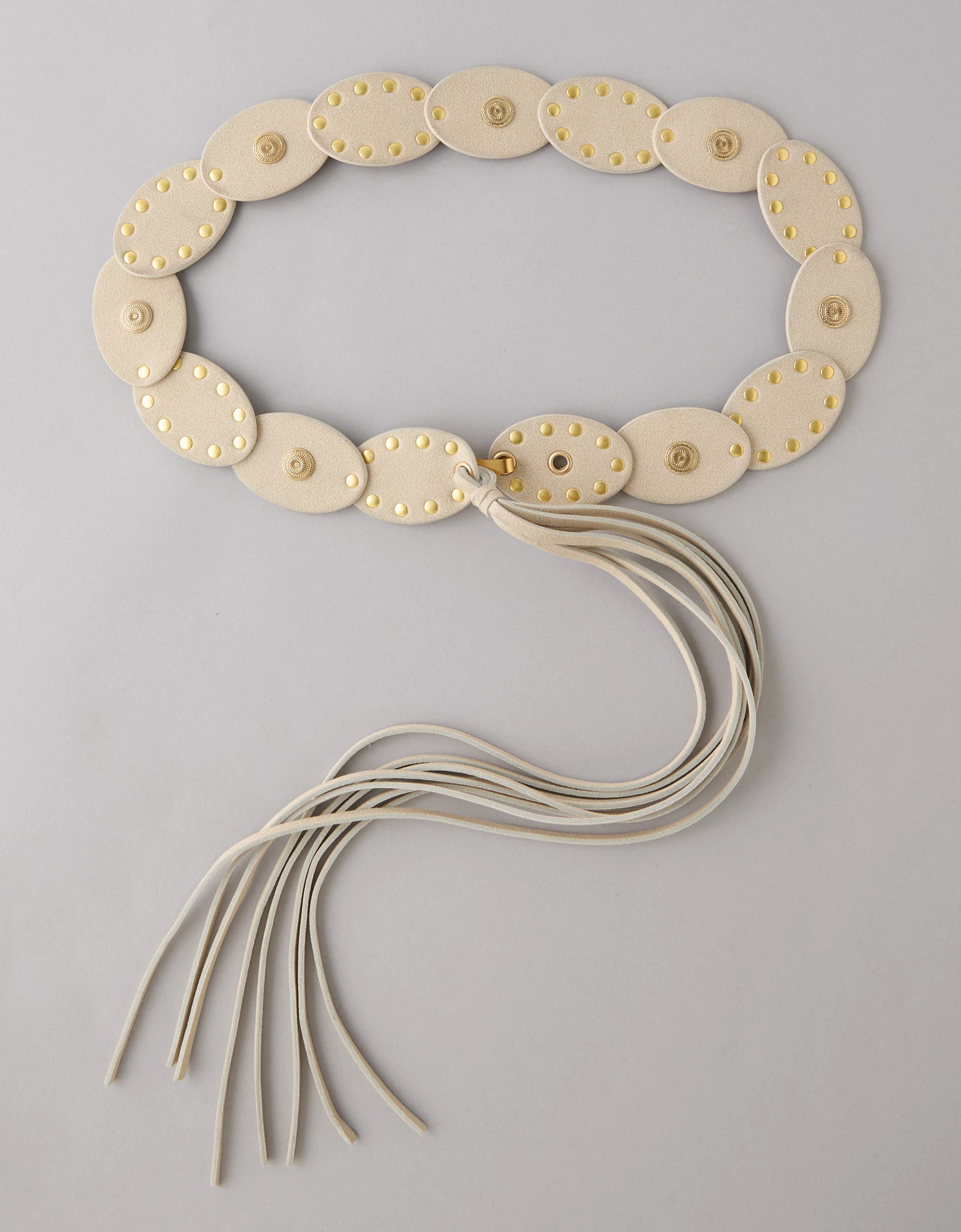 AE Oval Disc Fringe Belt | American Eagle Outfitters (US & CA)