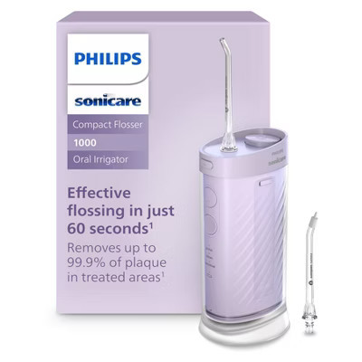 Philips Sonicare 1000 Compact Rechargeable Power Flosser - Purple | Target