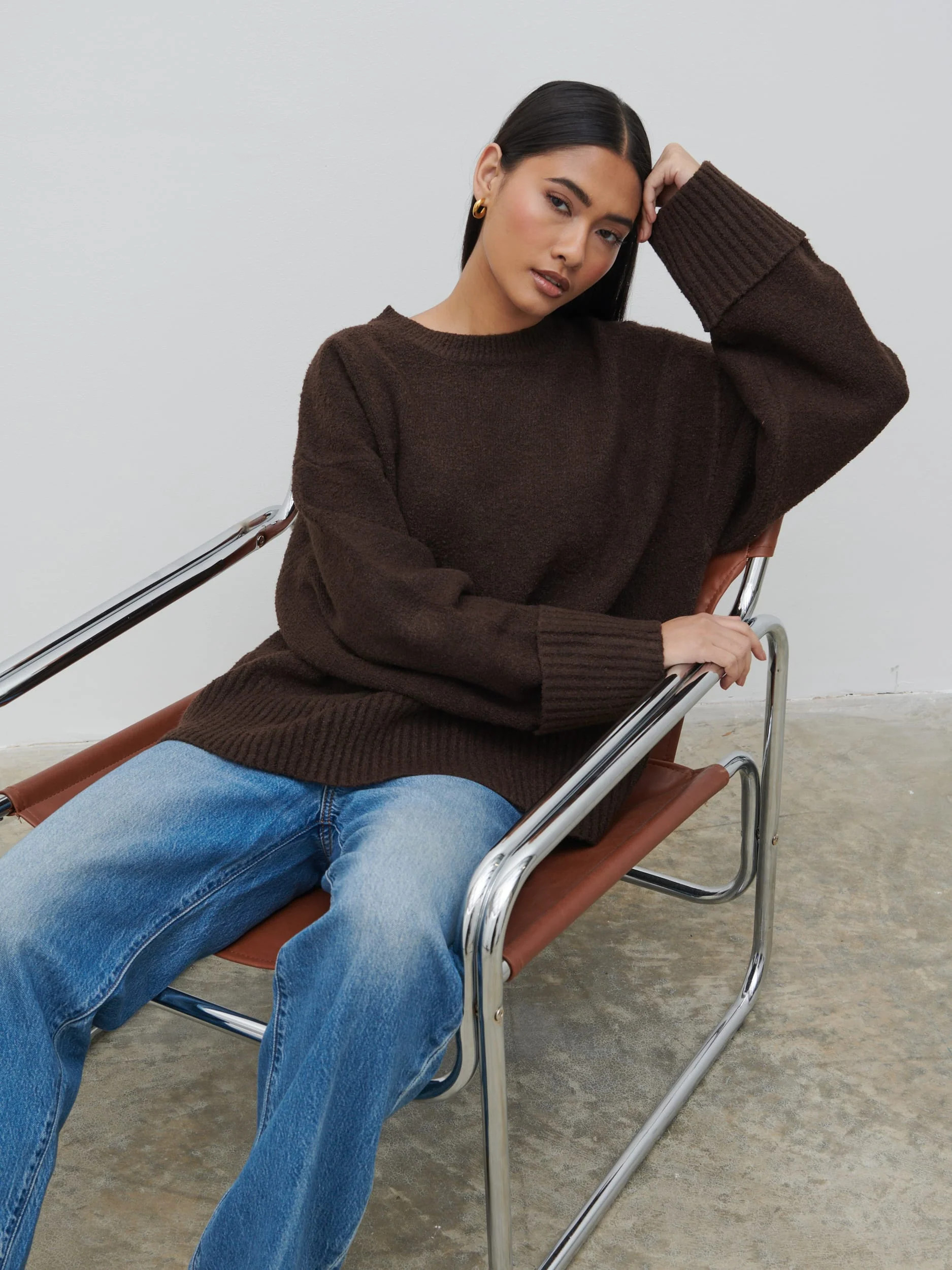 Camille Oversized Borg Jumper | Pretty Lavish (UK)