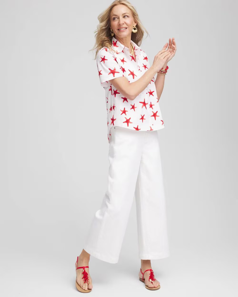 Starfish Short Sleeve Swing Shirt | Chico's