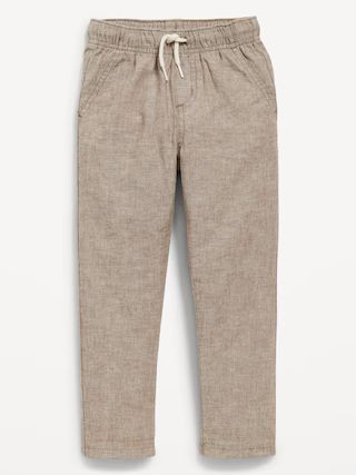 Loose Pull-On Linen-Blend Pants for Toddler Boys | Old Navy (US)