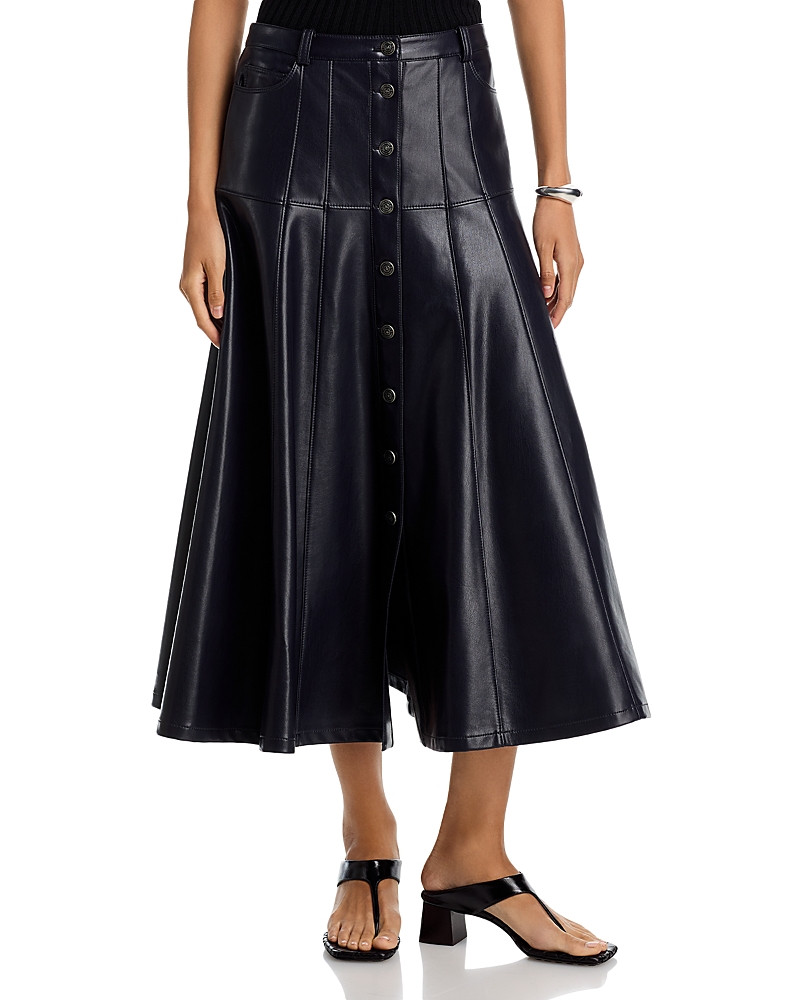 Cinq a Sept Veena Faux Leather Midi Skirt | Bloomingdale's (US)