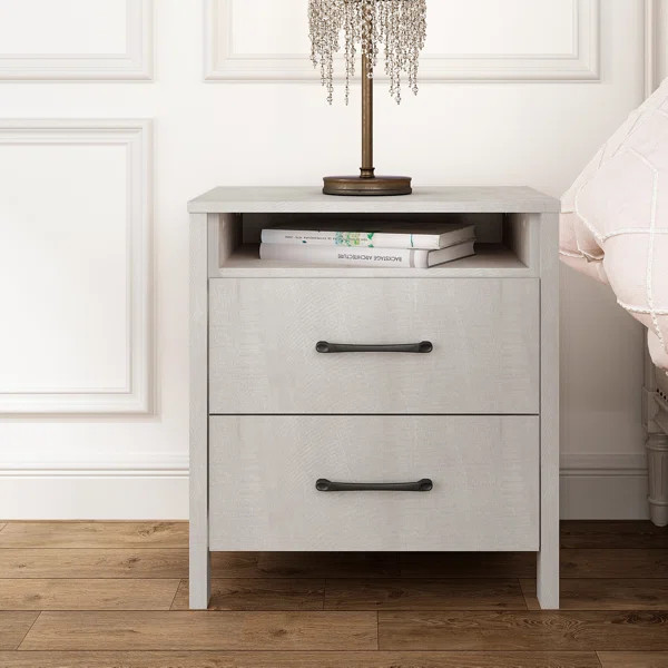 Chivonne 22.7'' Tall 2 - Drawer Nightstand | Wayfair North America