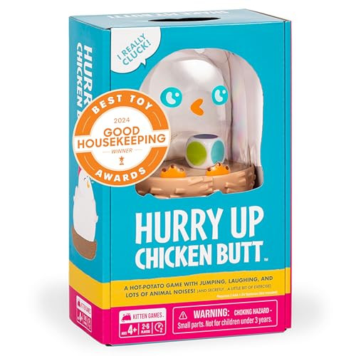 Exploding Kittens Hurry Up Chicken Butt 2-6 Players - Ages 4+ - 2 Minutes to Play - Hot Potato Style Card Game - Fun Card Game, Family Game Night, Creative Kids Game | Amazon (US)